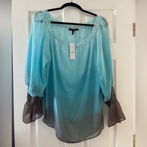 Off the shoulder top, WHBM, NWT size XL ombré